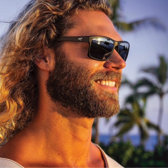 Maui Jim Men's and Women's POKOWAI Arch Polarized Rectangular Sunglasses - Picture 4 of 9